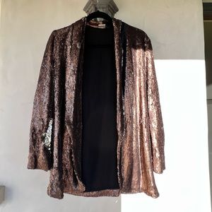 Zara bronze sequin blazer - worn once!